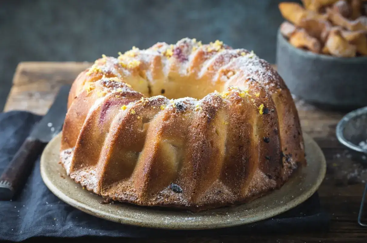 Wilgotna babka piaskowa z cytrynową skórką, jakby prosto z kuchni Ewy. Idealna na deser.