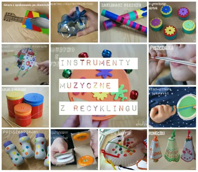 Zdjęcie Zrób własne instrumenty DIY w domu z łatwych materiałów